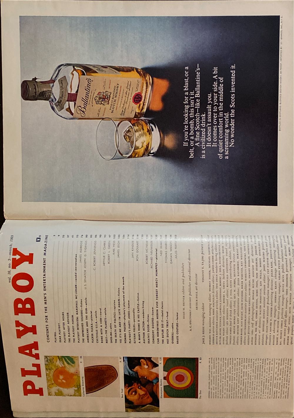 Playboy 1969 - March  (March) magazine collectible - Main Image 2