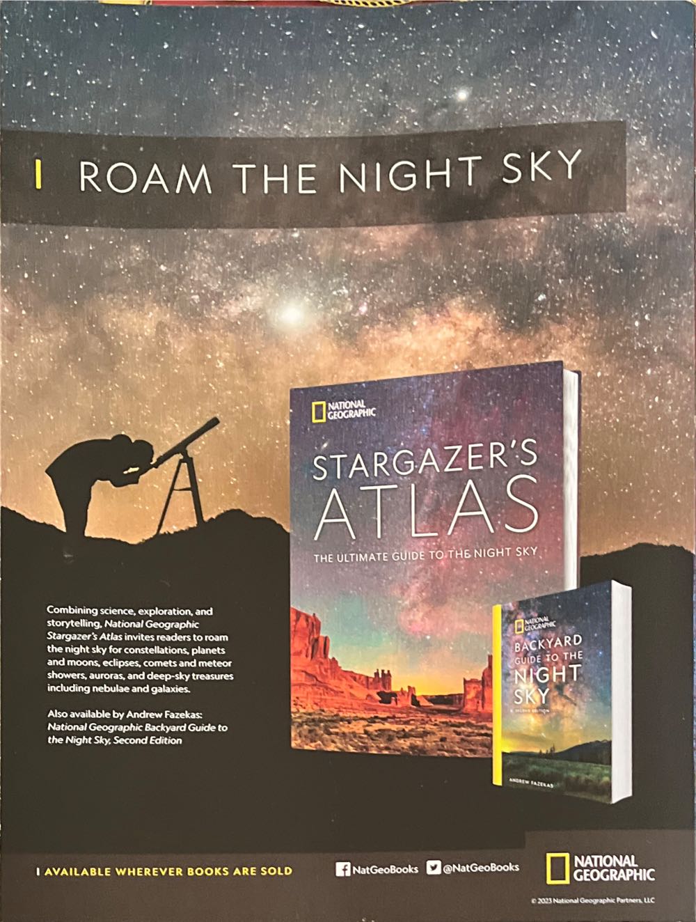 National Geographic Atlas Of The Sky Navigate The Wonders Of Stargazing  (September) magazine collectible [Barcode 07099210096536] - Main Image 2