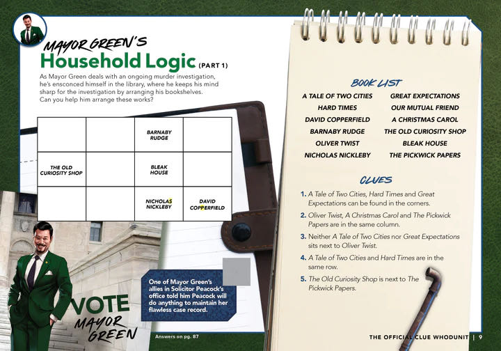 Clue: The OFFICIAL CLUE WHODUNIT  (July) magazine collectible [Barcode 07189670066408] - Main Image 2