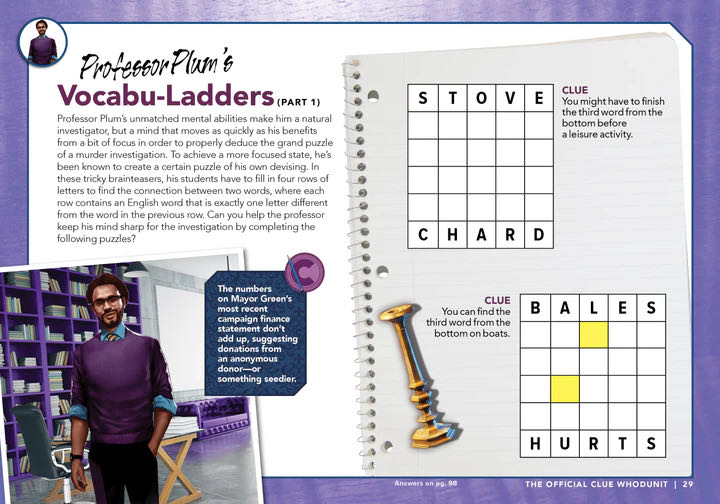 Clue: The OFFICIAL CLUE WHODUNIT  (July) magazine collectible [Barcode 07189670066408] - Main Image 3