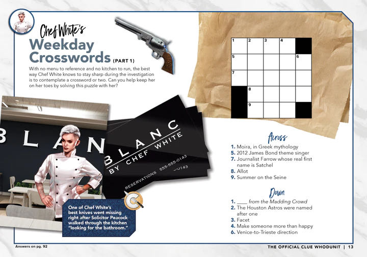 Clue: The OFFICIAL CLUE WHODUNIT  (July) magazine collectible [Barcode 07189670066408] - Main Image 4