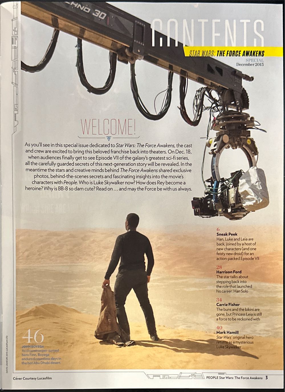 People - Special Edition: The Force Awakens  (December) magazine collectible [Barcode 07244010123455] - Main Image 3