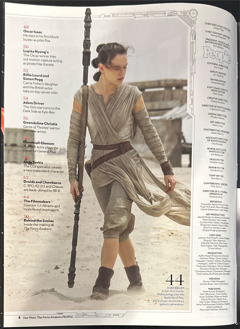 People - Special Edition: The Force Awakens  (December) magazine collectible [Barcode 07244010123455] - Main Image 4