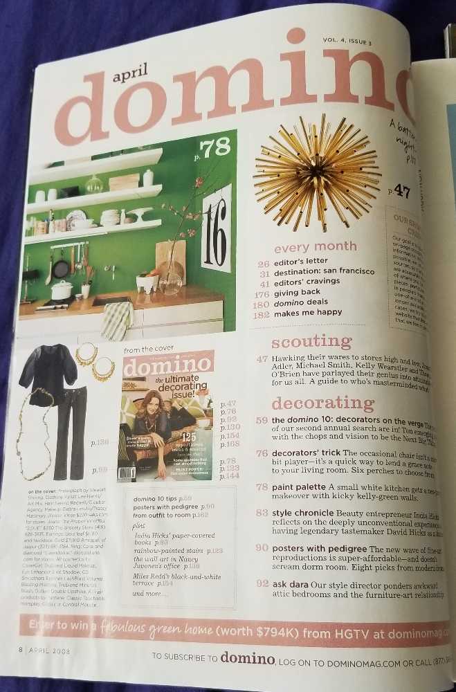 Domino  (April) magazine collectible - Main Image 2