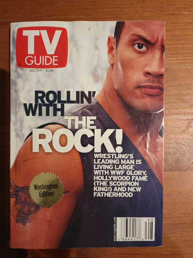 TV Guide Dec 1-7 Rock It Man  (December) magazine collectible - Main Image 1