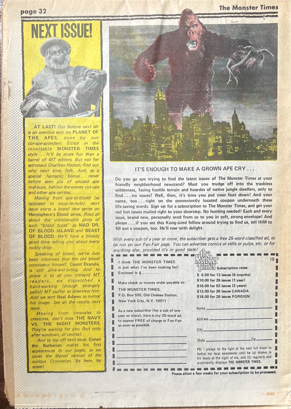 The Monster Times  (May) magazine collectible - Main Image 2