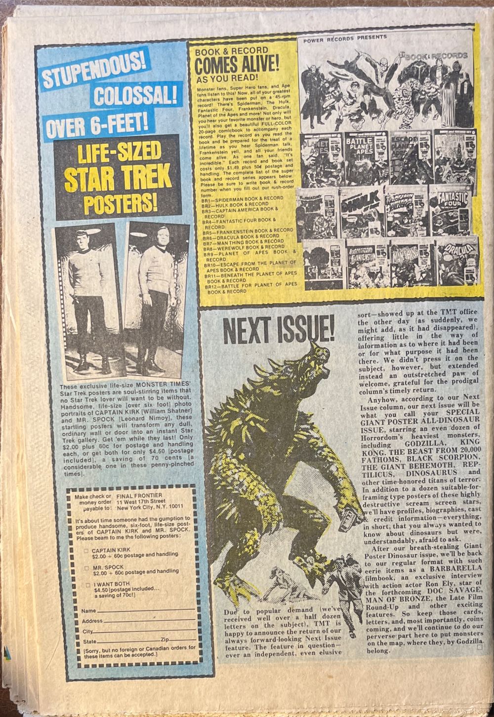 The Monster Times  (September) magazine collectible - Main Image 2