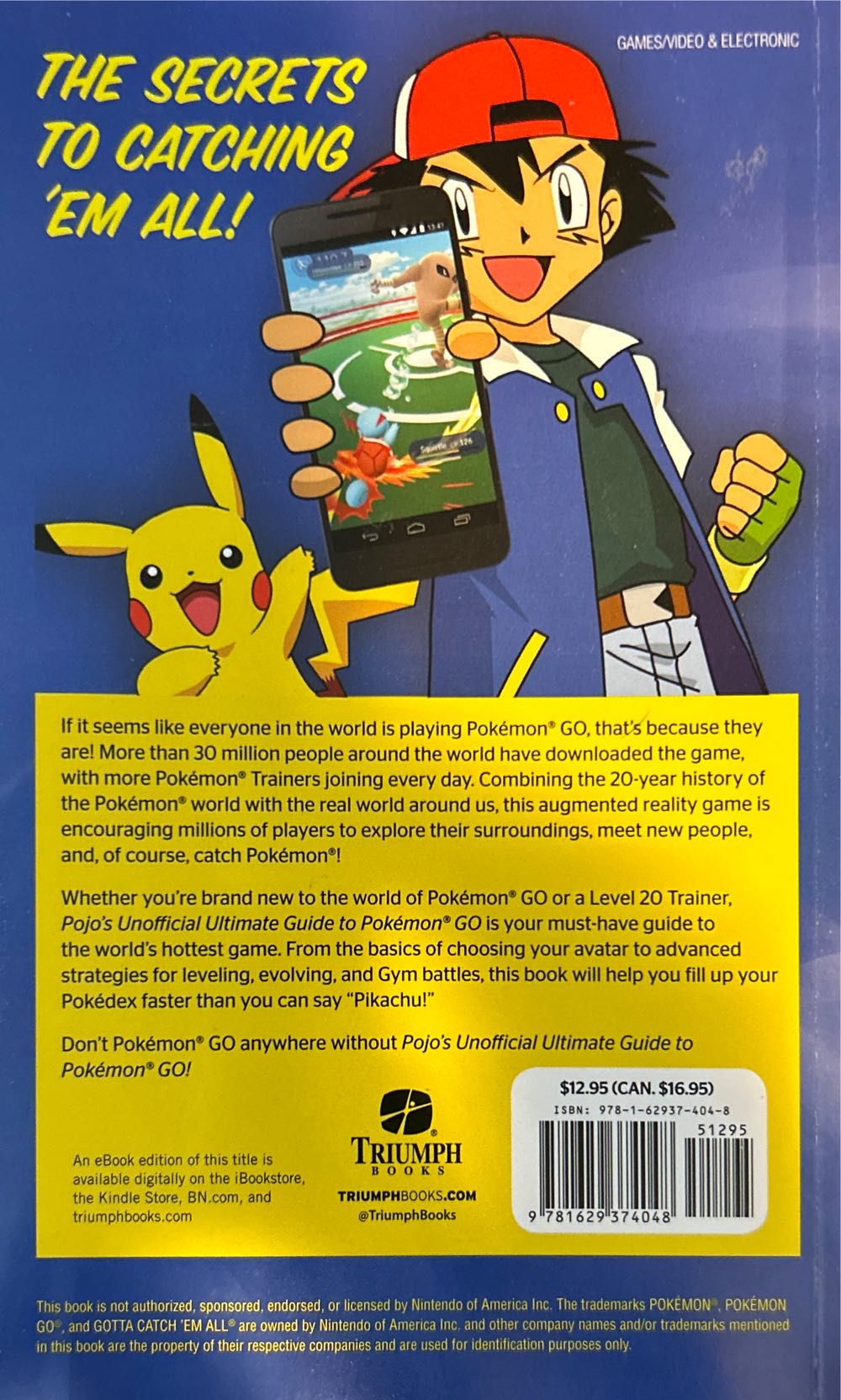 Pojo’s Unofficial Ultimate Guide To Pokemon Go: How To Catch ’em All!  magazine collectible [Barcode 9781629374048] - Main Image 2