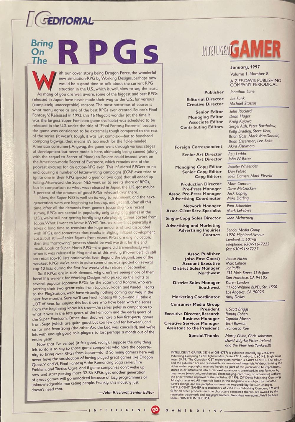 Intelligent Gamer 8  (January) magazine collectible [Barcode 07099237356701] - Main Image 3