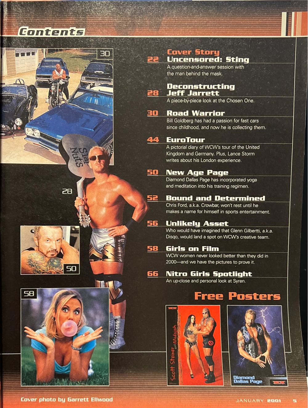 WCW Magazine  (January) magazine collectible [Barcode 07148602351769] - Main Image 2