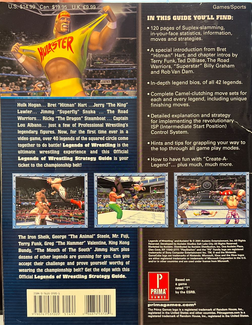 Aklaim Legends Of Wrestling  magazine collectible [Barcode 978076153720571482] - Main Image 2
