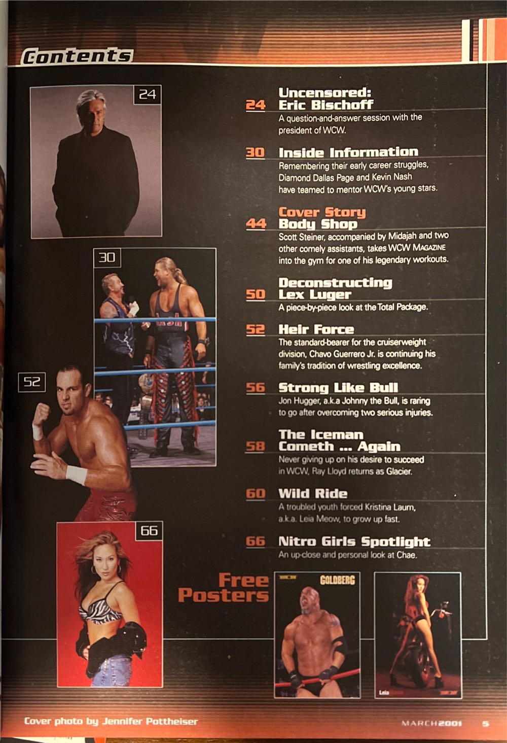 WCW Magazine  (March) magazine collectible [Barcode 07148602377771] - Main Image 2