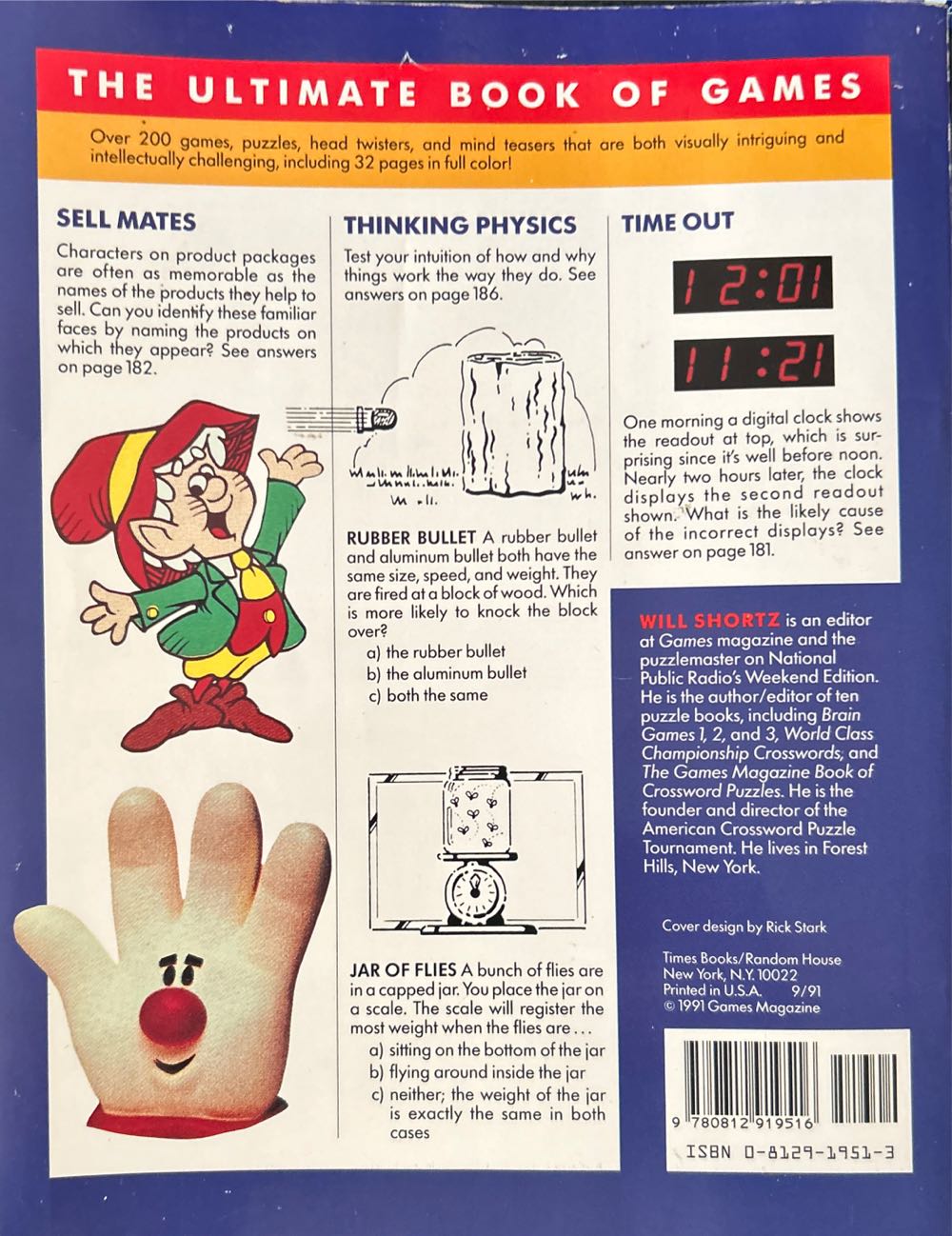 Games Magazine Bigger Book Of Games Giant Sized  magazine collectible [Barcode 9780812919516] - Main Image 2