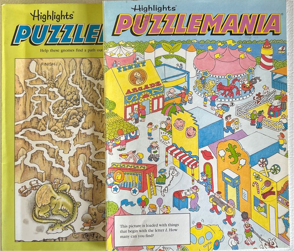 Highlights Puzzlemania 1990  magazine collectible - Main Image 2