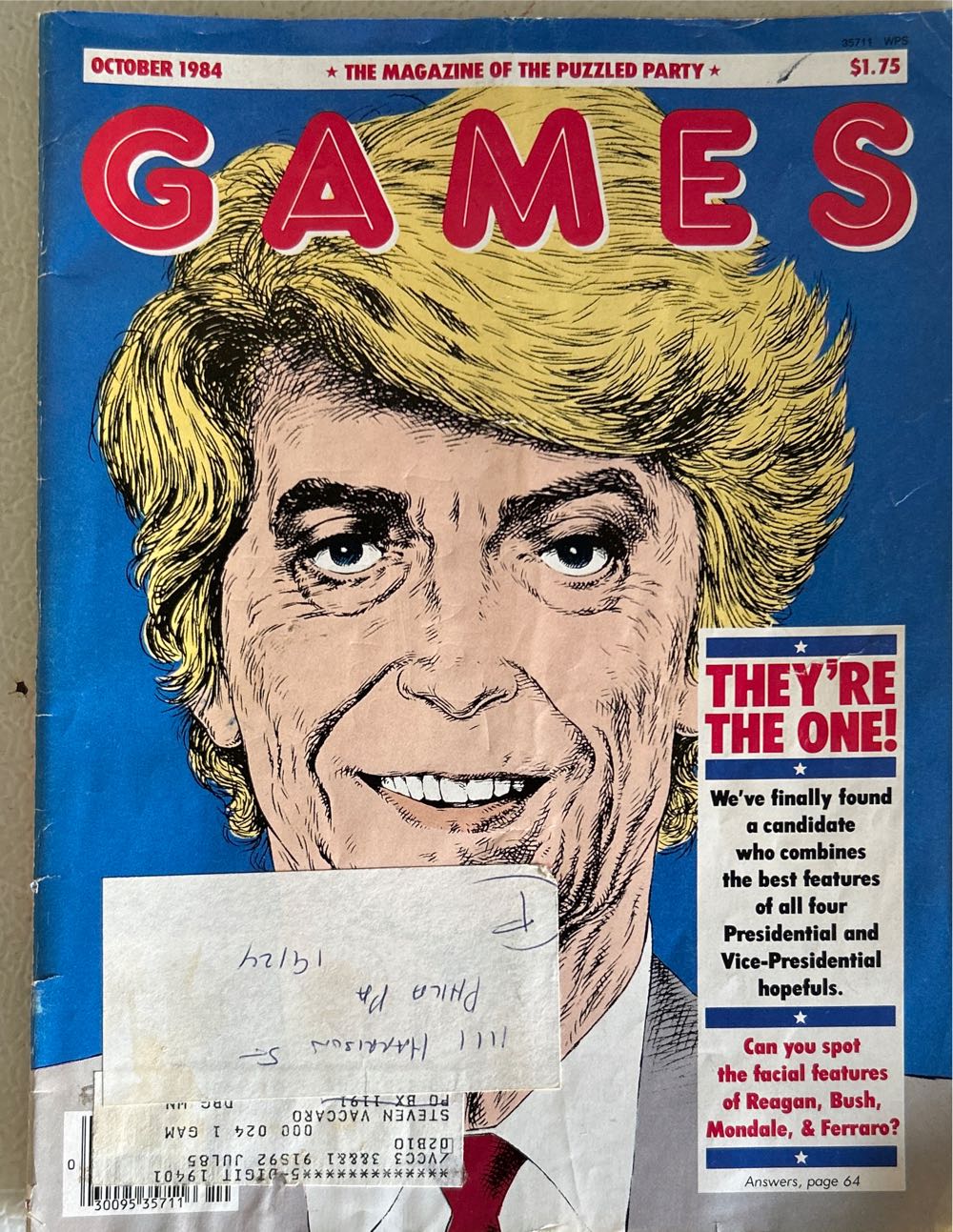 Games Magazine 1984  magazine collectible - Main Image 4