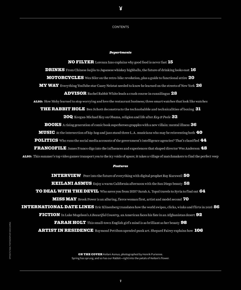 PB6304 Playboy May 2016  (May) magazine collectible [Barcode 72527402460505] - Main Image 2