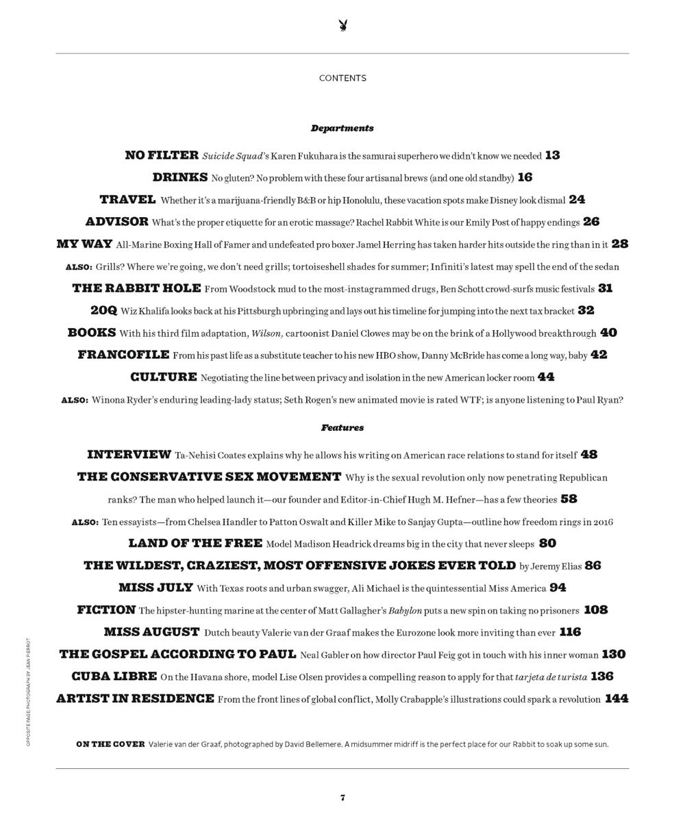 PB6307 Playboy July/August 2016  (July) magazine collectible [Barcode 72527402460507] - Main Image 2