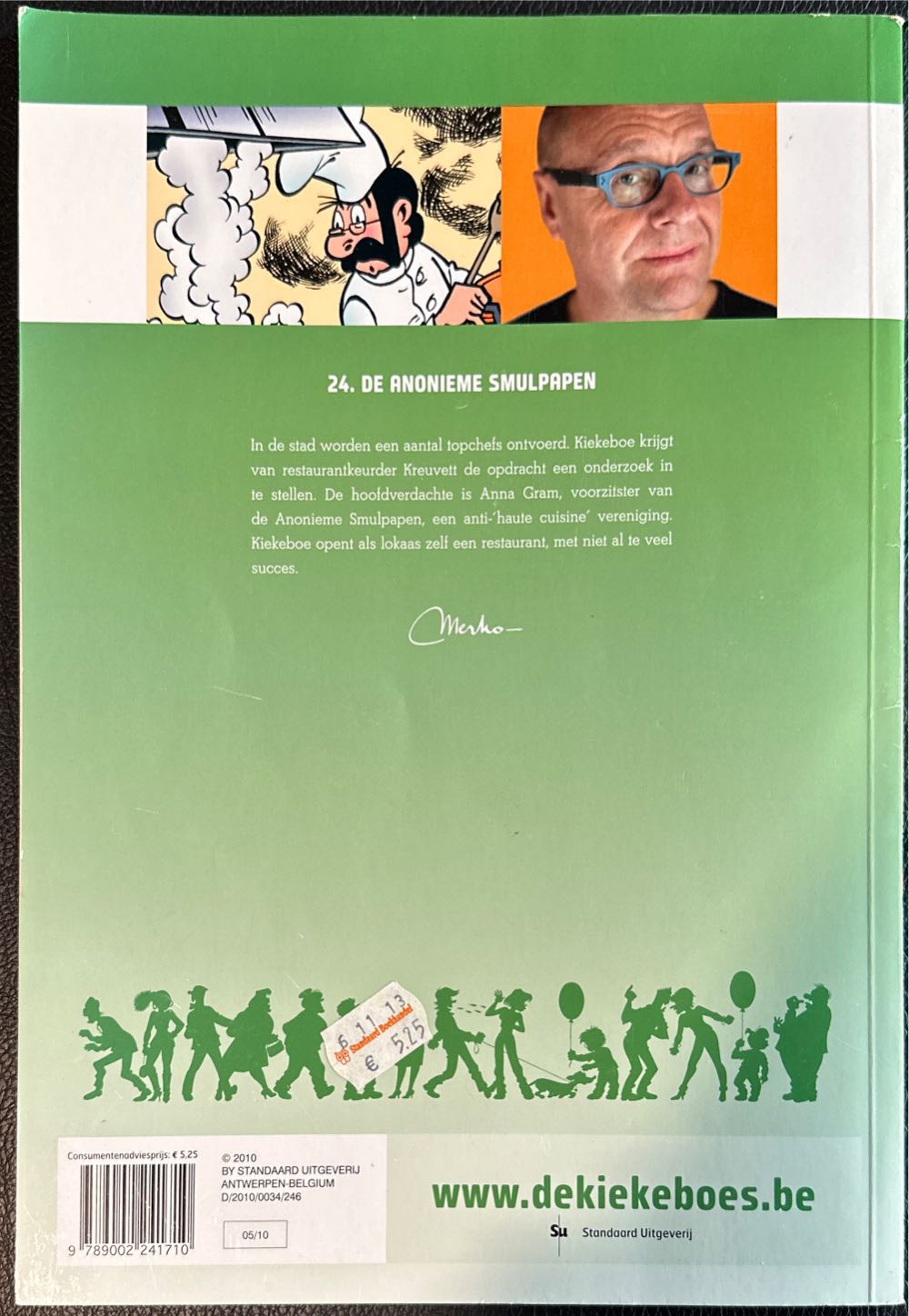 De Kiekeboes 24 De Anonieme Smulpapen  (May) magazine collectible [Barcode 9789002241710] - Main Image 2