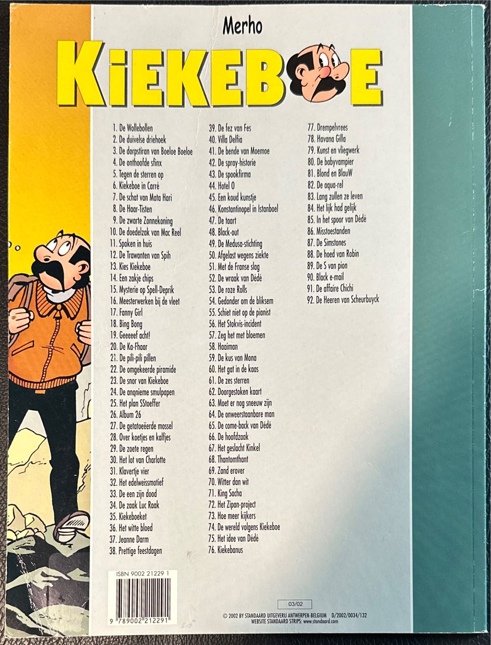 De Kiekeboes 33 De Een Zijn Dood  (March) magazine collectible [Barcode 9789002212291] - Main Image 2