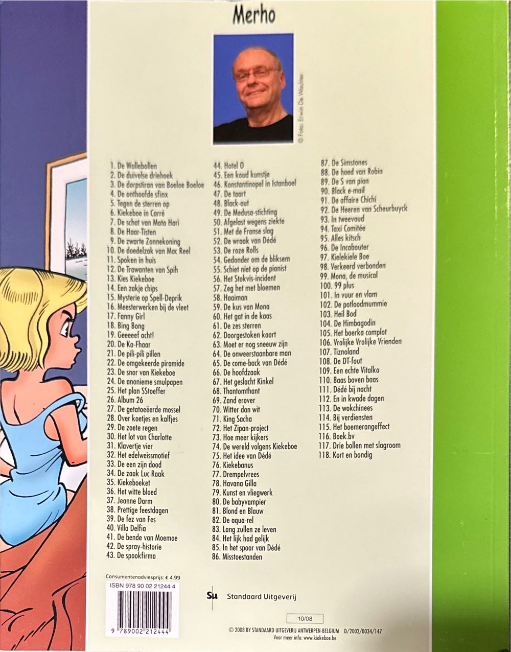 De Kiekeboes 77 Drempelvrees  (October) magazine collectible [Barcode 9789002212444] - Main Image 2