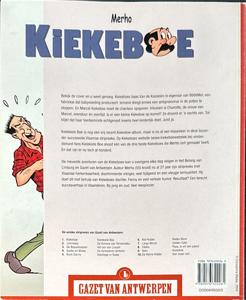 De Kiekeboes 97 Kielekiele Boe  magazine collectible [Barcode 9789076322261] - Main Image 2