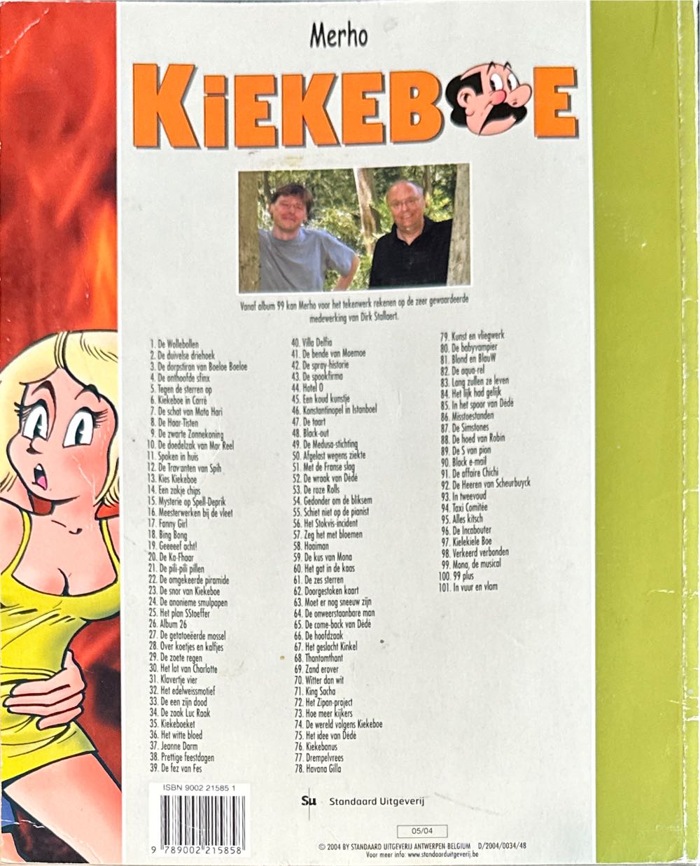 De Kiekeboes 101 In Vuur En Vlam  (May) magazine collectible [Barcode 9789002215858] - Main Image 2