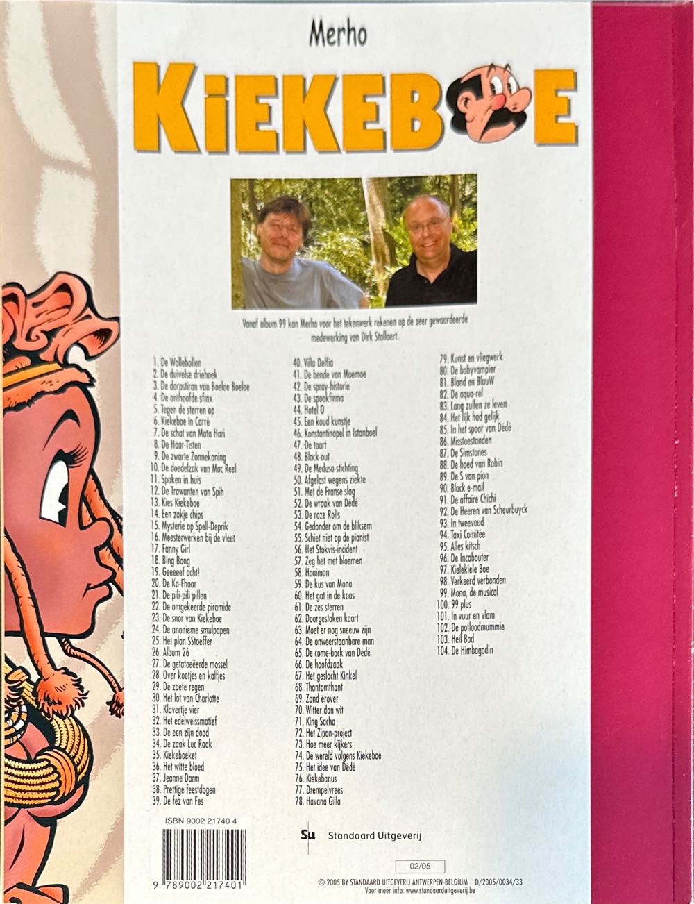 De Kiekeboes 104 De Himbagodin  (February) magazine collectible [Barcode 9789002217401] - Main Image 2