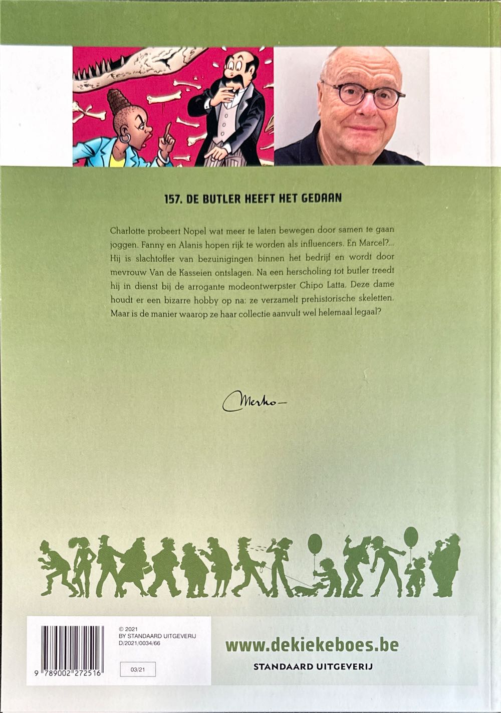 De Kiekeboes 157 De Butler Heeft Het Gedaan  (March) magazine collectible [Barcode 9789002272516] - Main Image 2