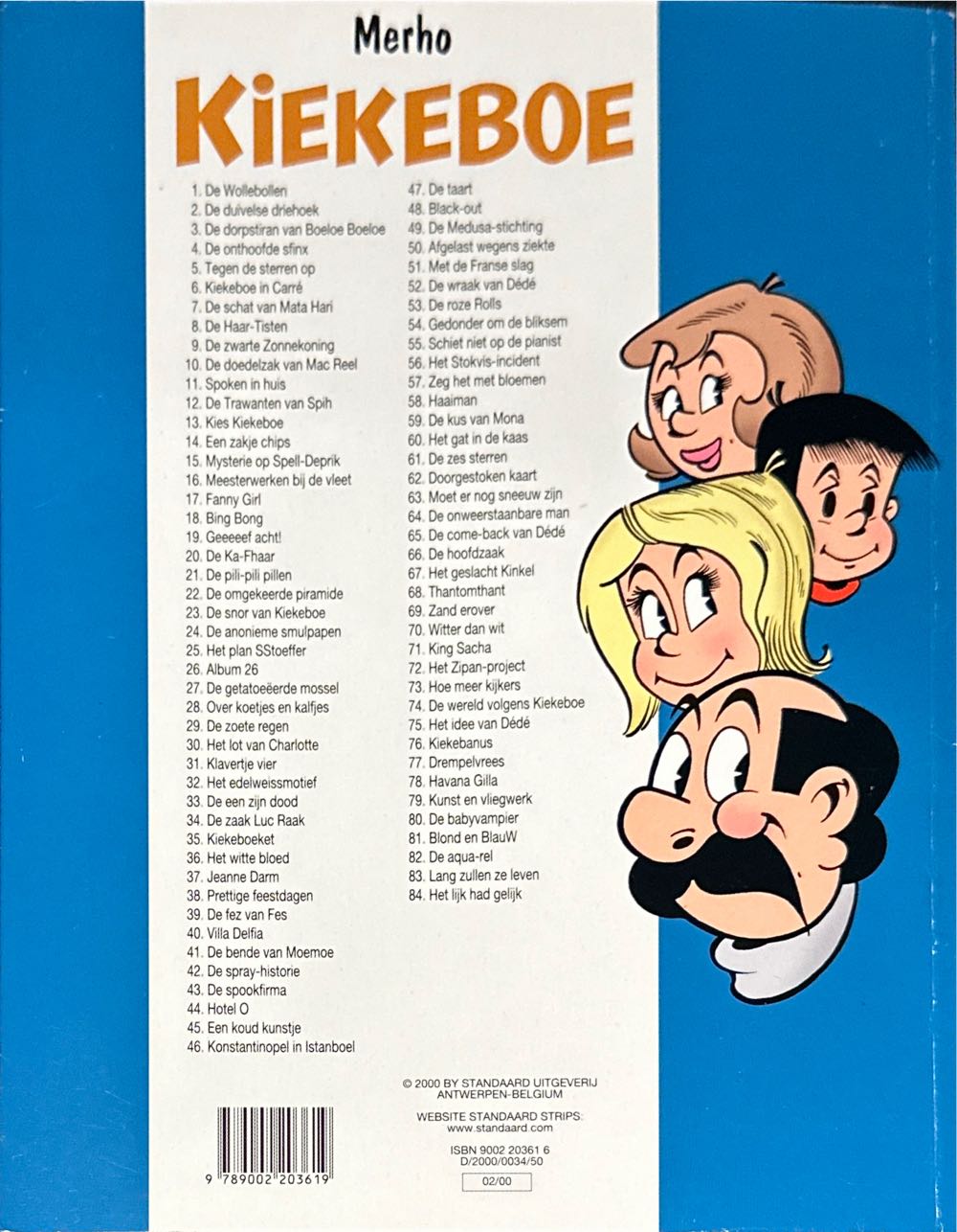 De Kiekeboes 84 Het Lijk Had Gelijk  (February) magazine collectible [Barcode 9789002203619] - Main Image 2