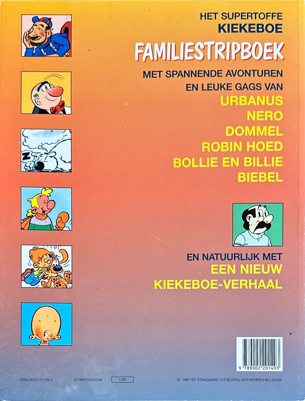 De Kiekeboes Familiestripboek  (November) magazine collectible [Barcode 9789002201493] - Main Image 2