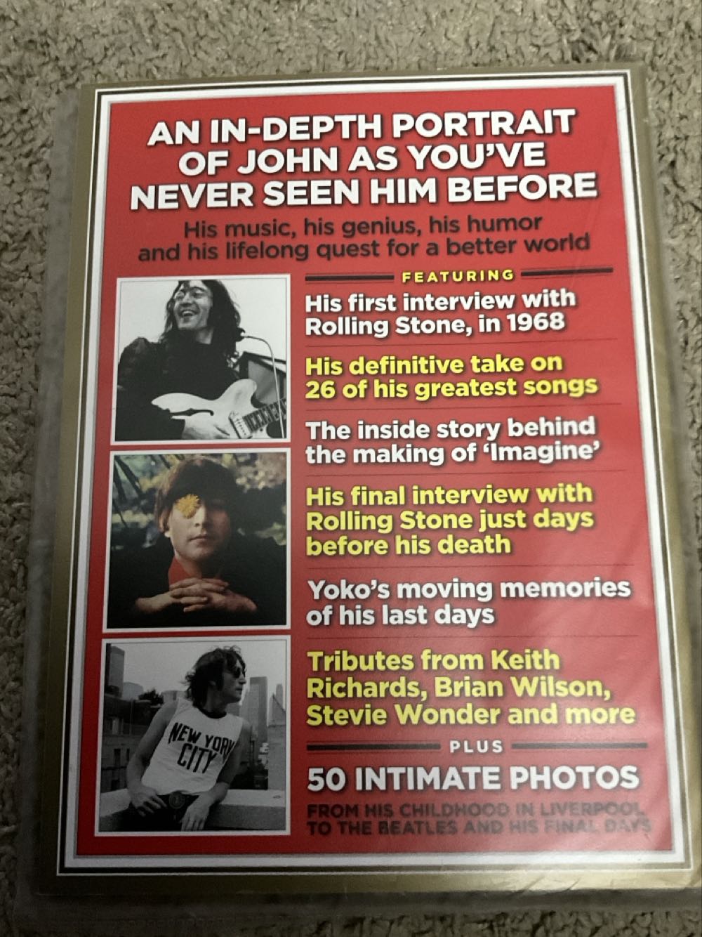 RollingStone- John Lennon  magazine collectible [Barcode 07098934194403] - Main Image 2