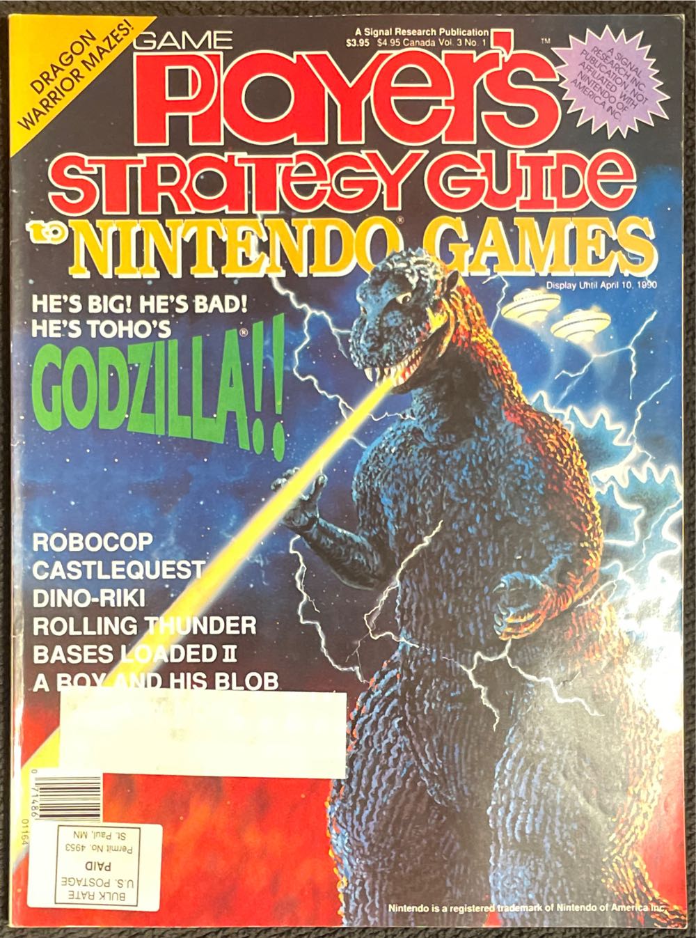Game Players Nintendo 8 Strategy Guide V1 N8  (February) magazine collectible - Main Image 1