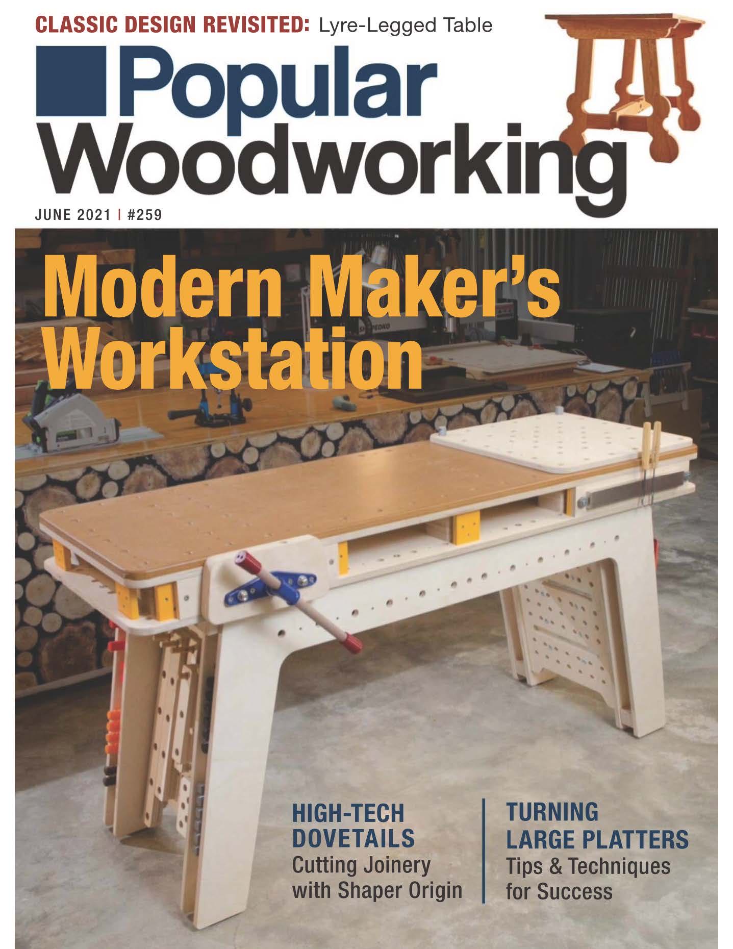 Popular Woodworking  2021 June  (June) magazine collectible - Main Image 1