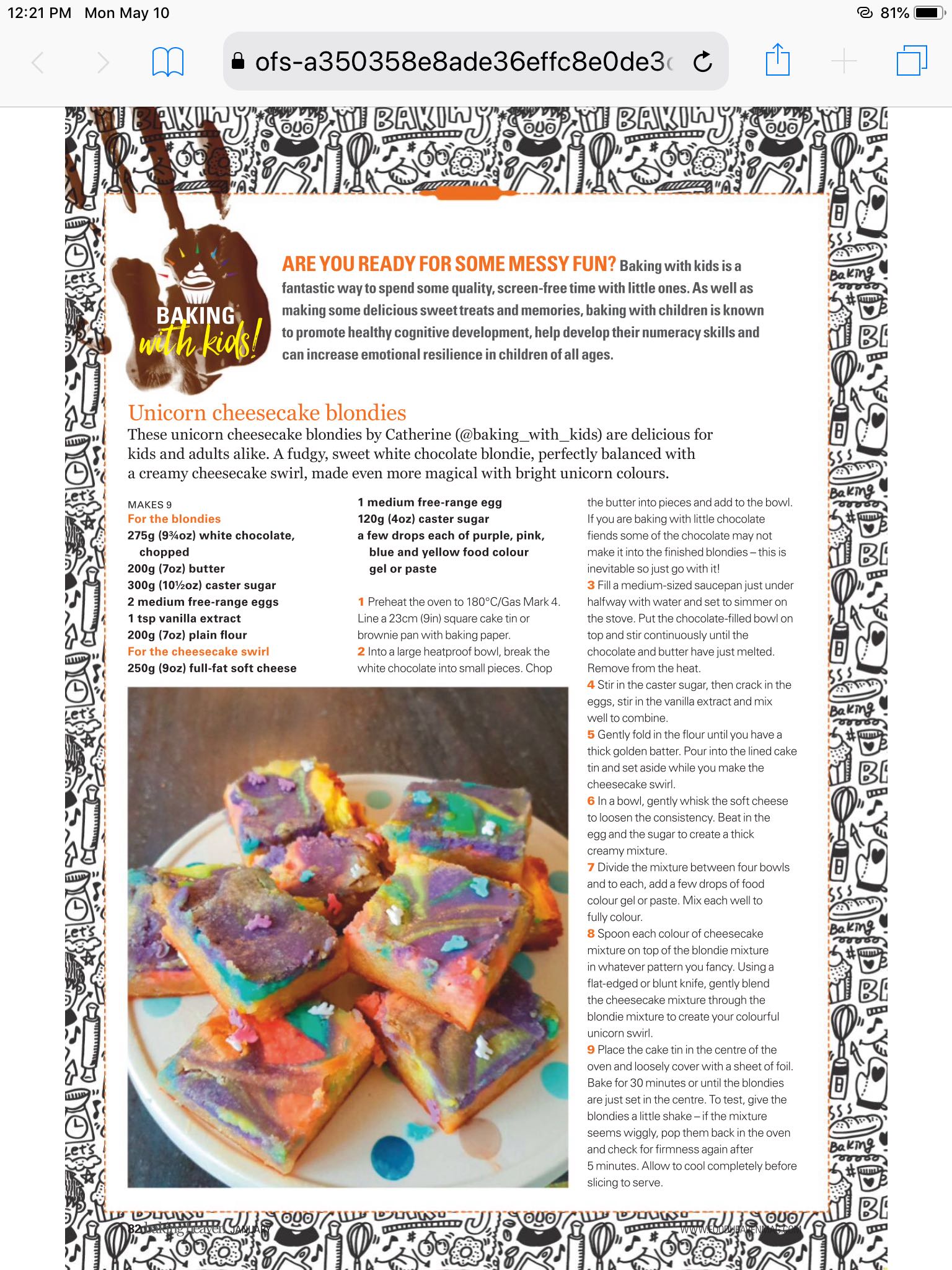 Baking Heaven  2021 January  (January) magazine collectible - Main Image 2