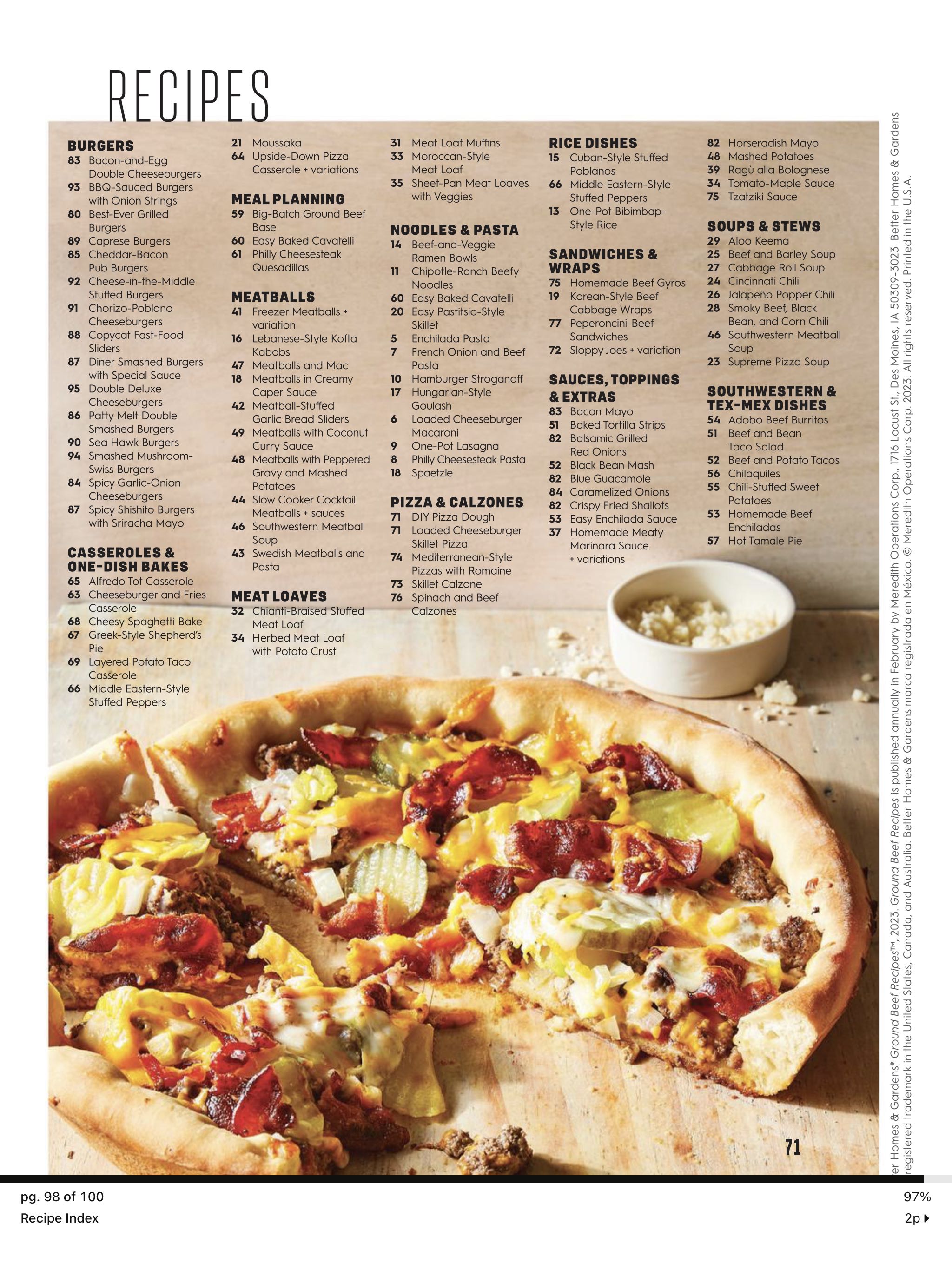 BH&G Ground Beef Recipes  2023 February  (February) magazine collectible - Main Image 2