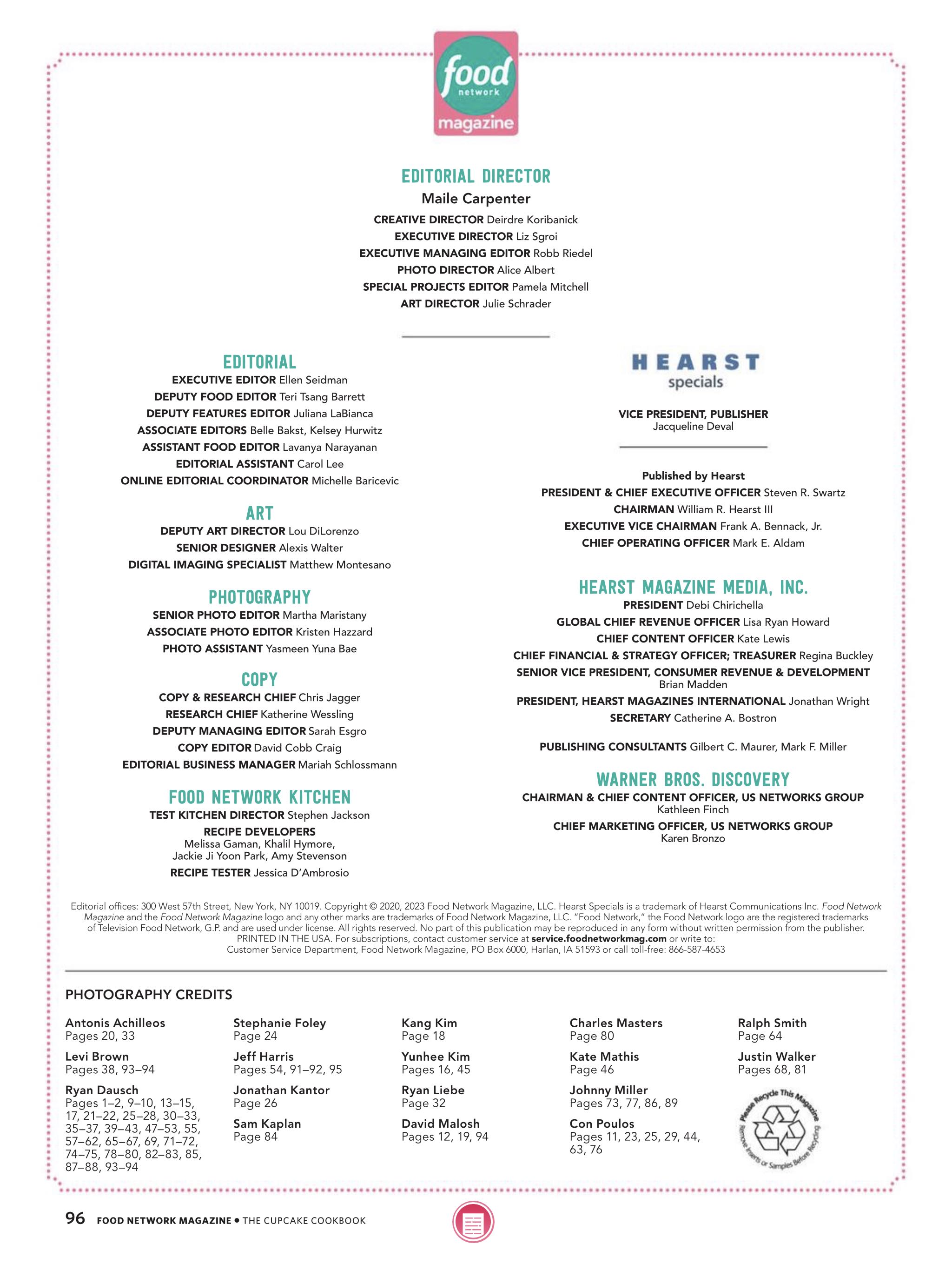 Food Network The Cupcake Cookbook  (April) magazine collectible - Main Image 2