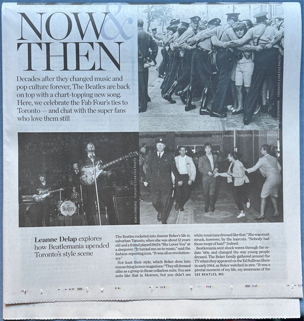 Toronto Star Special. Section Beatlemania  (November) magazine collectible - Main Image 2