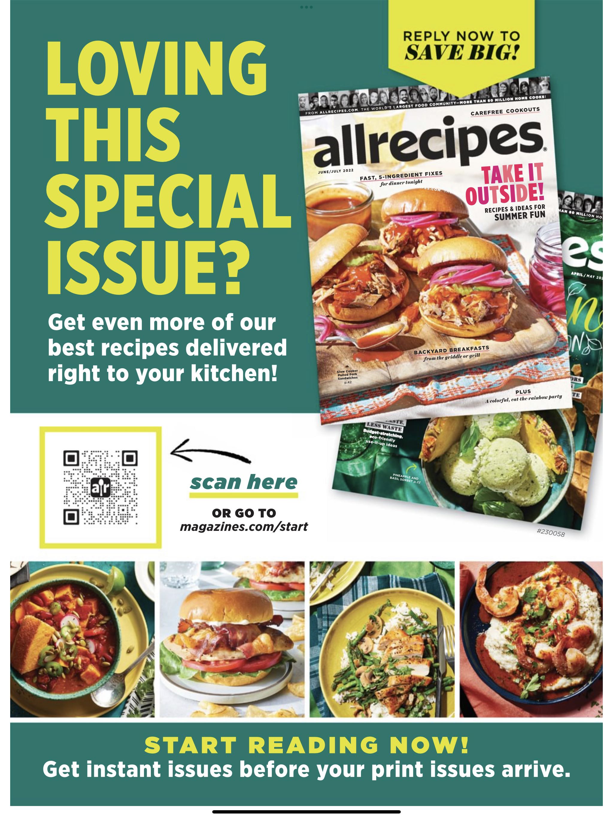 allrecipes Air Fryer  2023 June  (June) magazine collectible - Main Image 2