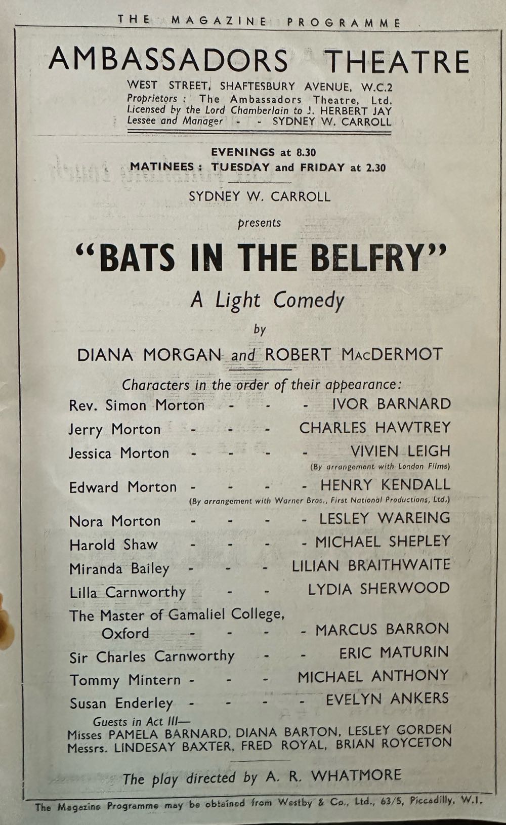 Bats In The Belfry  (March) magazine collectible - Main Image 3