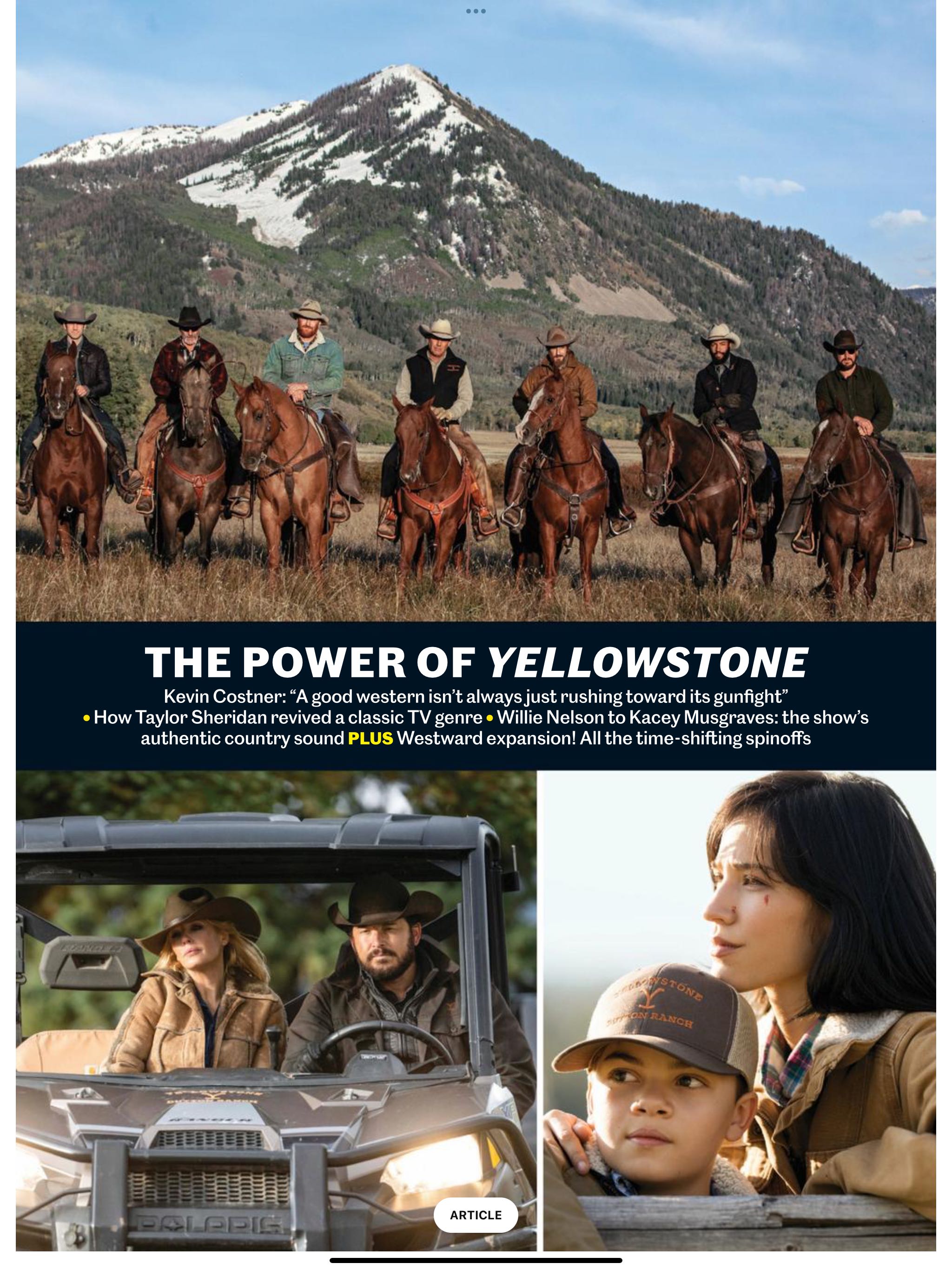 EW The Ultimate Guide to Yellowstone  2022 November  (November) magazine collectible - Main Image 2