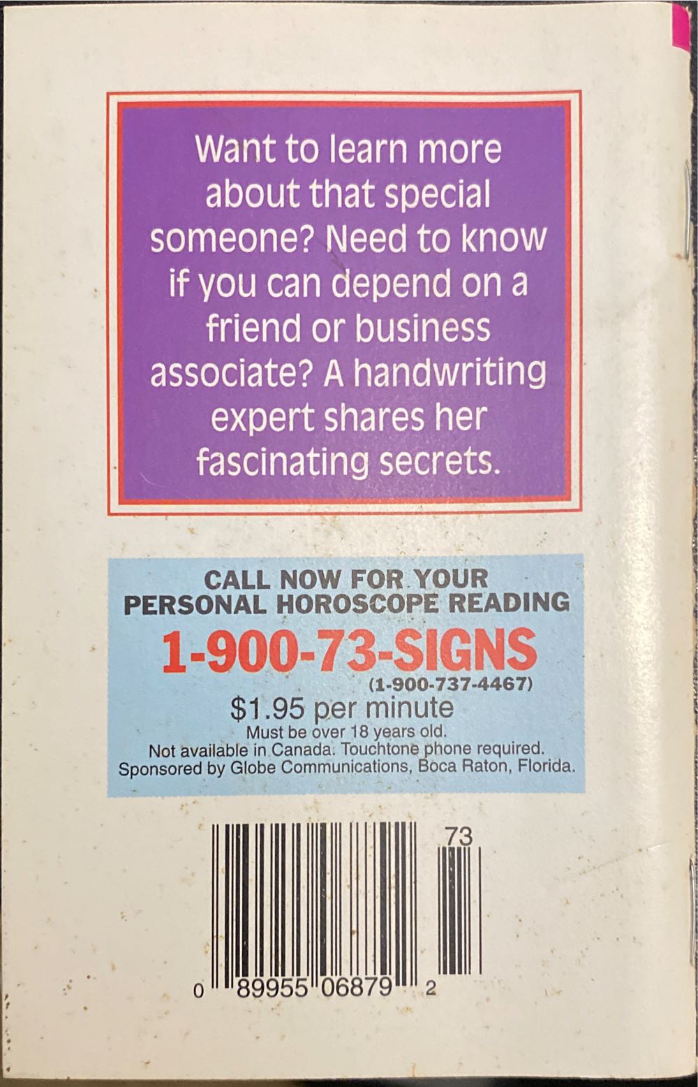 What handwriting reveals  magazine collectible [Barcode 08995506879273] - Main Image 2