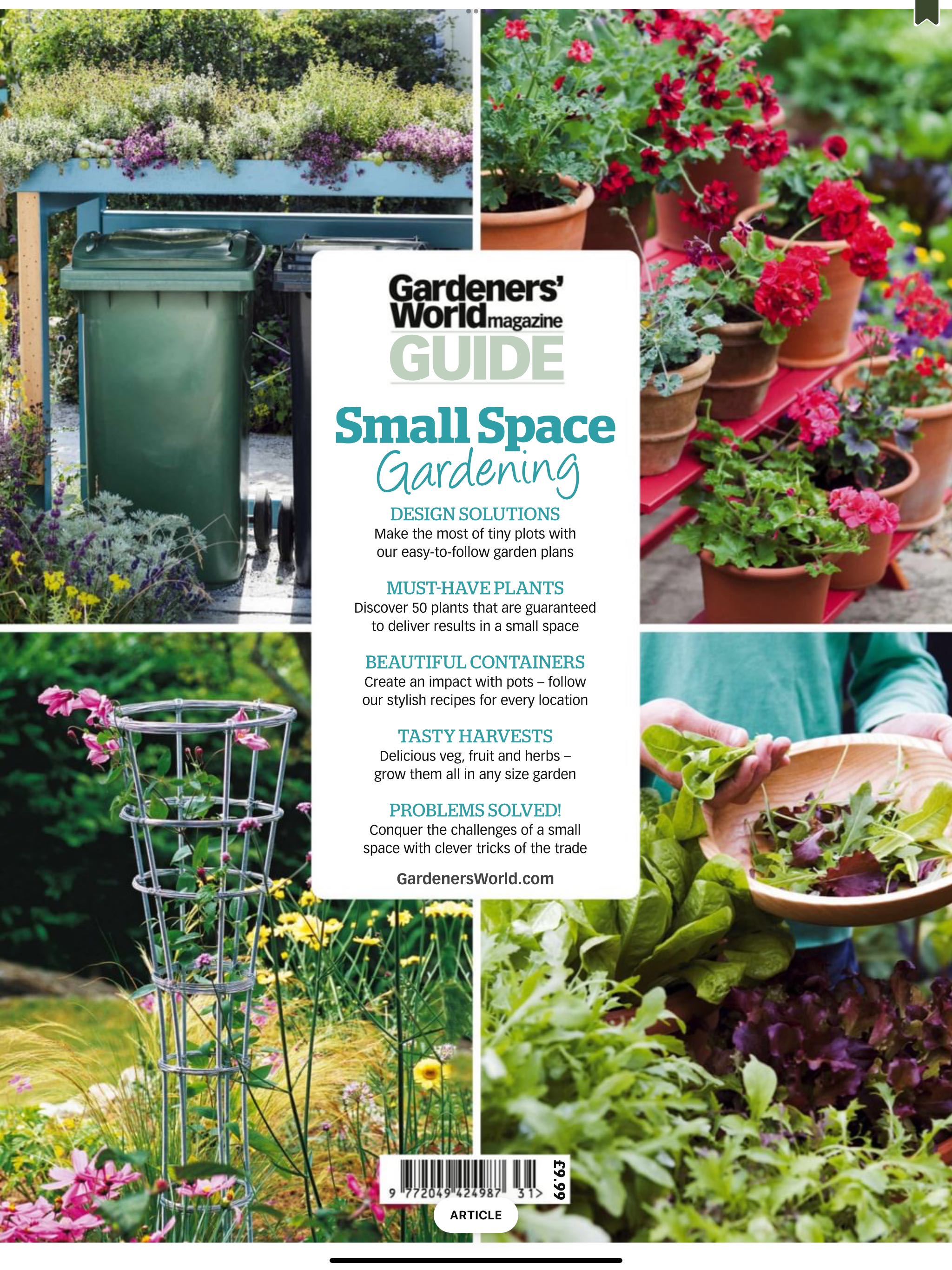 Small Space Gardening  2023 April  (April) magazine collectible - Main Image 2