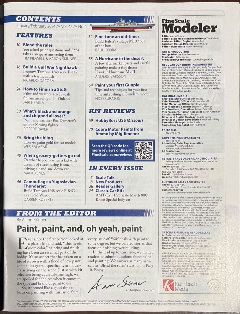 FineScale Modeler Volume 43 Issue 1  (January) magazine collectible [Barcode 07336101260902] - Main Image 2