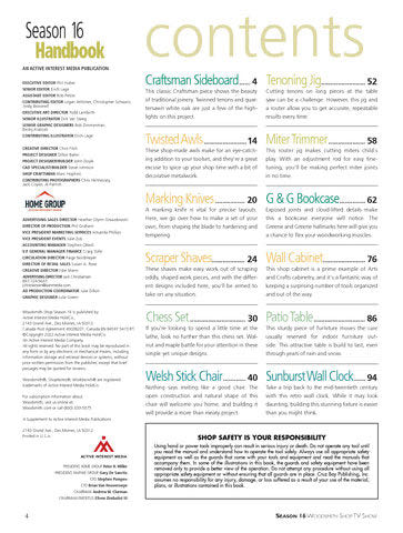 Woodsmith Shop TV Show Handbook  magazine collectible [Barcode 09256739137025] - Main Image 2