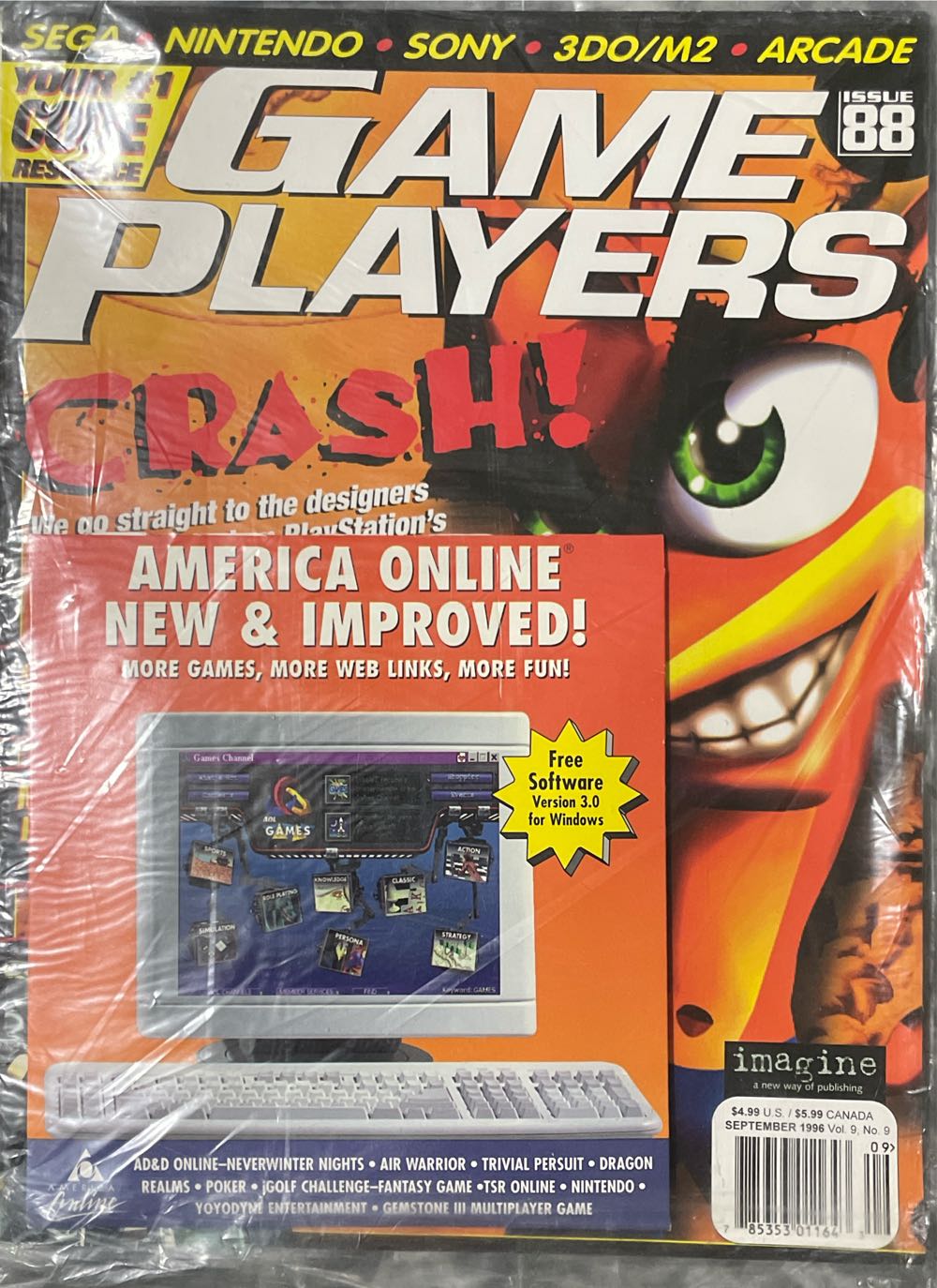 Game Players 88 (Vol 9 No 9)  (September) magazine collectible [Barcode 78535301164309] - Main Image 2