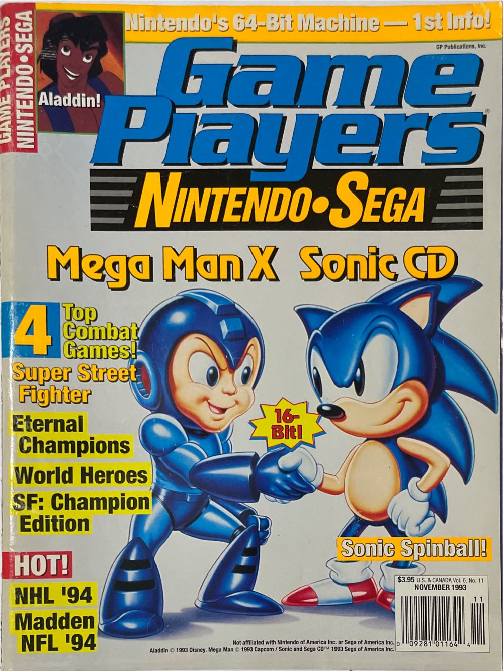 Game Players 53 Nintendo•Sega  (November) magazine collectible [Barcode 00928101164411] - Main Image 1