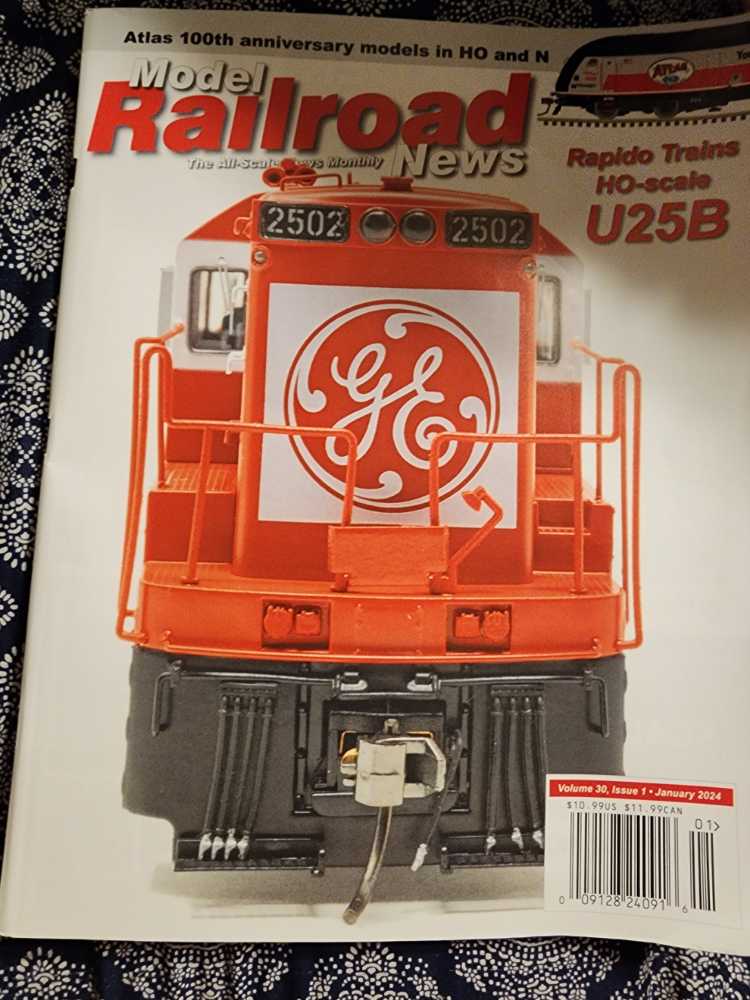 Model Railroad News  (January) magazine collectible [Barcode 00912824091601] - Main Image 1