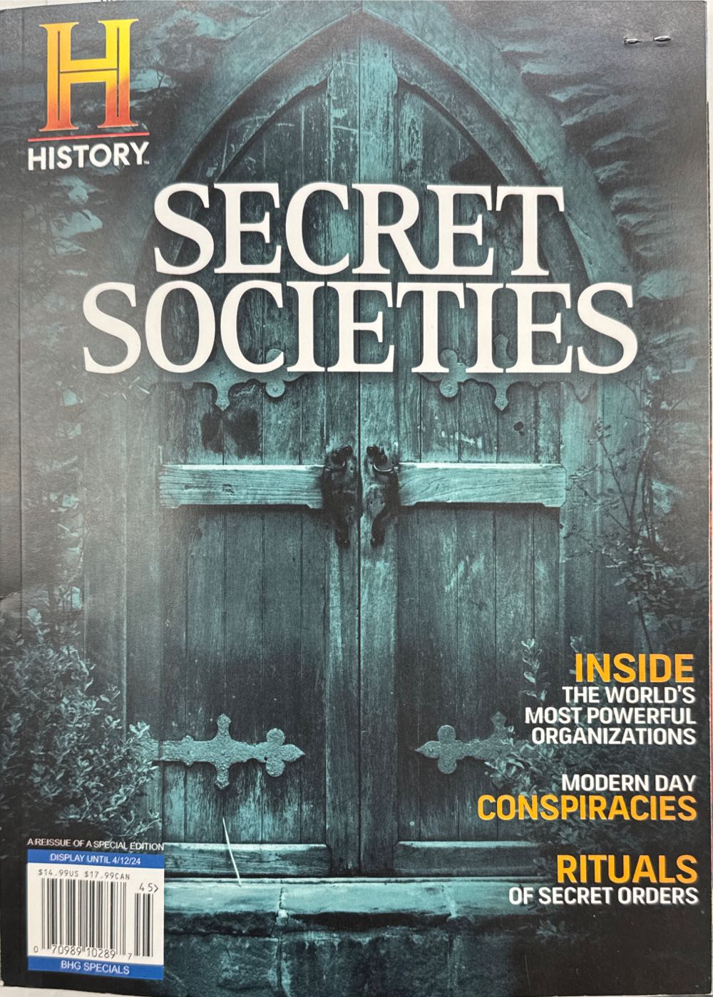 HISTORY Magazine — Secret Societies  magazine collectible [Barcode 070989102897] - Main Image 2