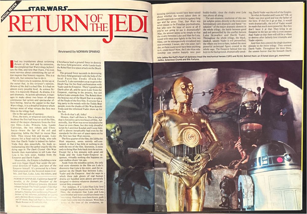 Starlog  (November) magazine collectible [Barcode 07189649112811] - Main Image 4