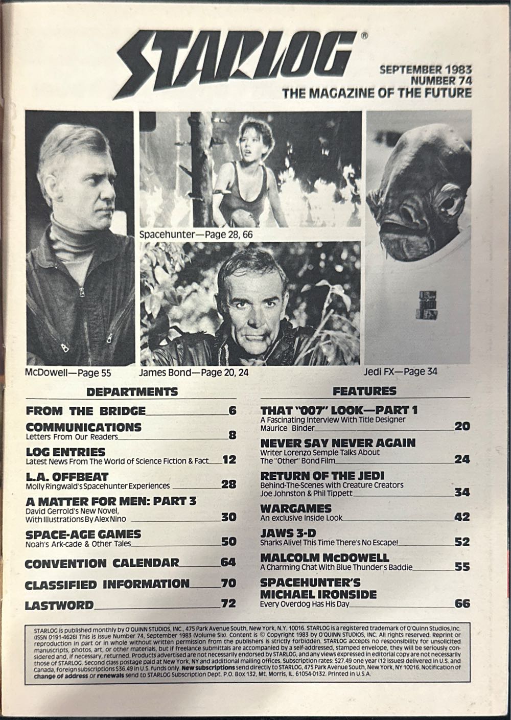 Starlog  (September) magazine collectible - Main Image 3